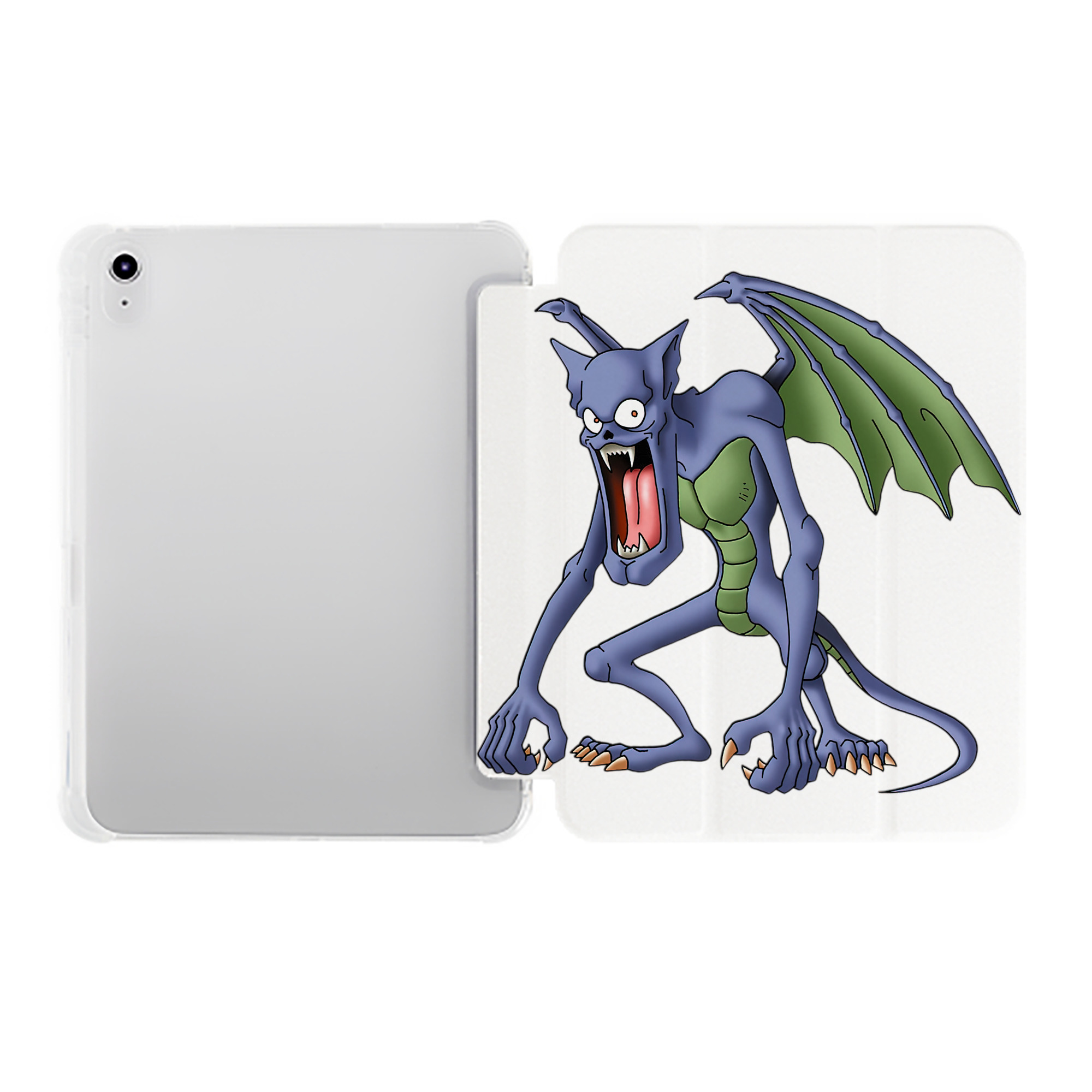 （画像用） ドラゴンクエスト Doragon Kuesuto Dragon Quest IPad ケース ペン収納付き 三つ折りスタンド PUレザー×シリコン 対応機種9.5/10.5/10.9インチ
